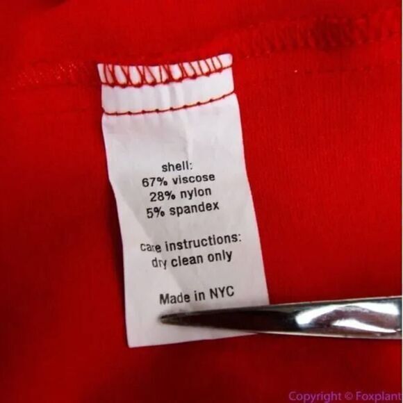 Hutch Anthropologie Bow Back Tomato Red Dress, 1X - Picture 12 of 14